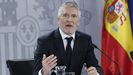 El ministro del Interior, Fernando Grande-Marlaska, durante la rueda de prensa posterior al Consejo de Ministros