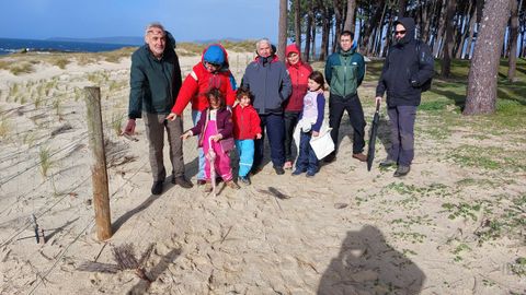 Acto reivindicativo en las dunas de Samil de los ecologistas