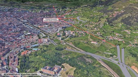 Alternativa 4 de la ronda norte, vista este-oeste