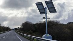 Radar situado en la recta de Seixas, en Malpica