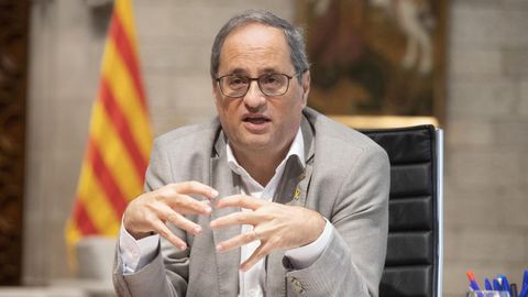 Quim Torra, este viernes durante la conferencia de presidentes