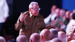 El expresidente de Cuba Ra�l Castro el pasado 13 de agosto, en la conmemoraci�n del centenario del nacimiento de su hermano Fidel.