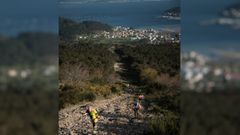 Imagen de la carrera vertical celebrada en la primera jornada del trail