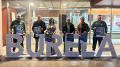 Representantes de la Real Federaci�n Galega de F�tbol, la SD Burela y el Concello presentaron el curso.