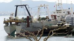 El Esperanza Mendui�a, uno de los arrastreros congeladores gallegos que faena en NAFO