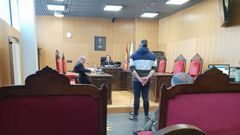 Un momento de la vista en la plaza 1 de la secci�n penal de los juzgados de Ourense