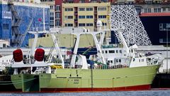 Pesquero Petrel, en Vigo