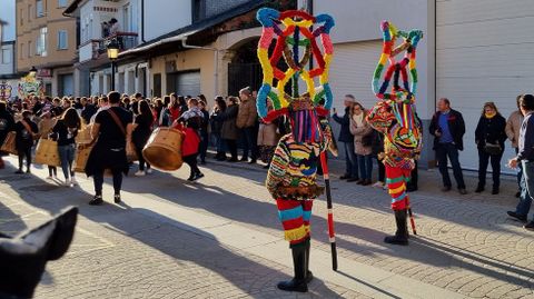 Viana acoge la mayor mascarada de la pennsula Ibrica.Boteiros de Viana en el desfile.