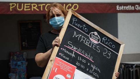 Un bar de A Coruña proyecta doble sardiñada