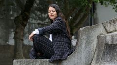 Sara Torres, este martes en Santiago, donde present� su ensayo �El pensamiento er�tico�