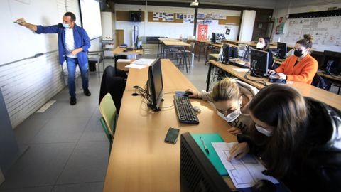 Una de las aulas de la Ramón Falcón
