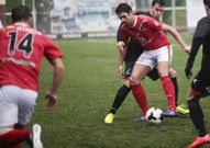 El Estradense jugando en casa un partido esta temporada. 