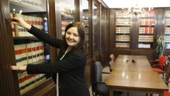 Lourdes Carballo es la decana de los abogados vigueses.