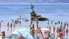 Playa de Silgar, en Sanxenxo