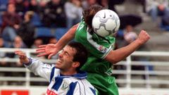 Choque entre Racing y Legan�s disputado en Butarque en el a�o 2000.