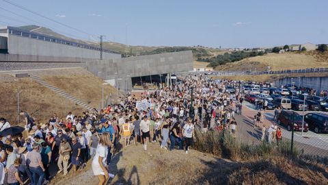 Manifestacin en A Gudia.