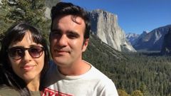 Alba Cid Prol y Ra�l Garc�a en el parque nacional de Yosemite, Estados Unidos