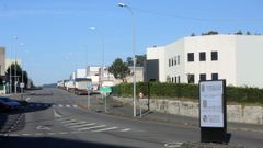 Vista del pol�gono industrial de Sete P�as (Cambados).