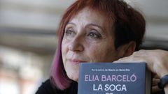 La escritora Ela Barcel este sbado en la Semana Negra de Gijn, donde present su novela  La soga de cristal