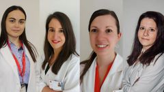 De izquierda a derecha, Y�sica Seijo, Luc�a Fern�ndez, Bel�n V�zquez y Mar�a Novo, psic�logas de la Cl�nica Polusa Santo Domingo