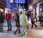 Las compras navide�as han dado un respiro al comercio. 
