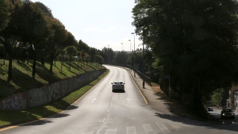 La Ronda do Carme y Rep�blica Argentina sin tr�fico, cuando es una buena opci�n para evitar la Ronda da Muralla