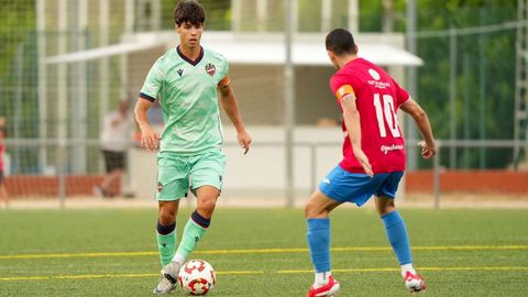 Pablo Rosn, en un partido con el filial del Levante