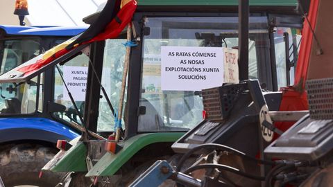 Imagen de una de las muchas protestas que&nbsp;protagonizaron los agricultores gallegos