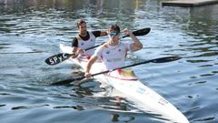 Adrian del R�o y Rodrigo Germade se adjudican en el selectivo de Verducido plaza en K2 para el campeonato del mundo sprint de pirag�ismo