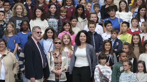 Inauguraci�n de la exposici�n de dibujos de escolares  La vida secreta de los microbios , sobre el trabajo desarrollado por los bi�logos estadounidenses Jeffrey I. Gordon, Peter Greenberg y Bonnie L. Bassler