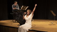 Fernando Fraga e Roc�o Caama�o, na estrea de �Ataxia� 