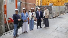 Visita de la delegada de la Xunta en Vigo visitando las obras