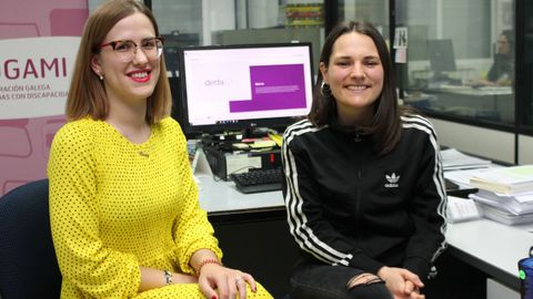 Olalla Esmors ( esquerda) e Nerea Rodrguez de Cogami