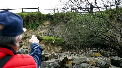 El sendero azul de Alcabre ha sufrido corrimientos