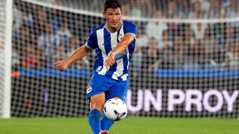 Miguel Loureiro, en un partido de esta temporada.