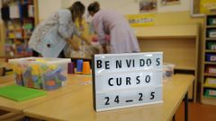 Preparativos de la vuelta al cole en el CEIP Novo Mesoiro