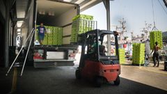 Descarga de anchoa en Portosn