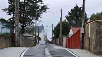 Calle de A Zapateira donde se produjo un robo recientemente
