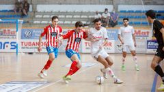 Imagen del partido de ida disputado en el pabell�n Agust�n Mour�s