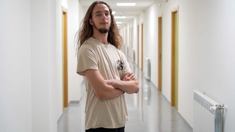 pedro.Pedro Pazo es portavoz de los residentes universitarios de la residencia pública Elvira Bao, de la UDC