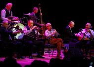 Allen, al clarinete, con la banda de Eddy Davis. 