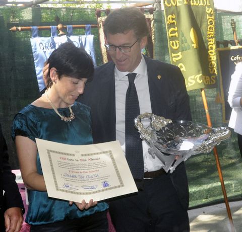 Sonia Costa, de Lagar da Costa, recogi� el premio al mejor vino. 