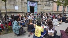 Sentada convocada este jueves por alumnos de la Facultade de Belas Artes de Pontevedra