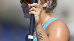 La pirag�ista australiana Naomi Flood. 