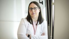 La nutricionista Paula Mari&ntilde;o Lorenzo, en el centro de salud de Mar&iacute;n, uno de los dos del &aacute;rea sanitaria donde consulta