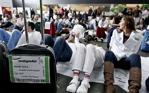 El personal ya realiz� otras protestas por el cierre de camas en el hospital. 