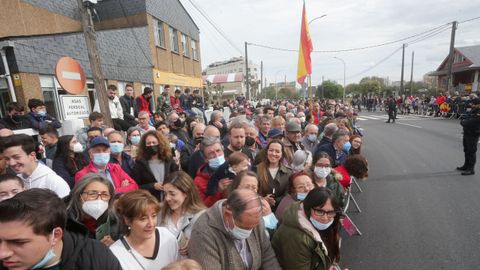 Los alumnos de los centros educativos de Sarria acudieron a visitar el rey