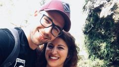�ngela Ferreira con su marido, fallecido por c�ncer en el 2019