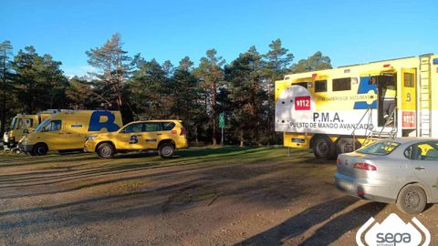 Puesto de mando en la b�squeda de��Tomas�n�