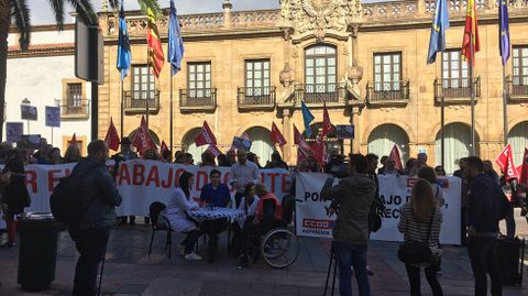 Manifestacin de CCOO en Oviedo